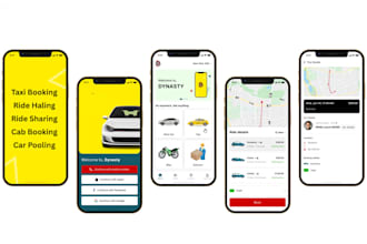 develop taxi booking, ride hailing, ride sharing app like bolt, indrive, uber