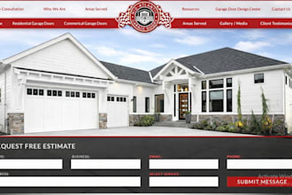 garage door website garage door repair garage door landing page garage door