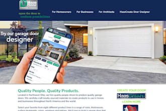 garage door website garage door repair garage door landing page garage door