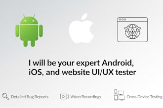 provide professional UI UX testing for apps and websites