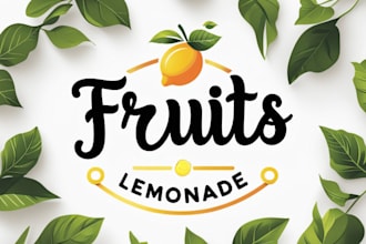create graceful and fantastic juice logo design
