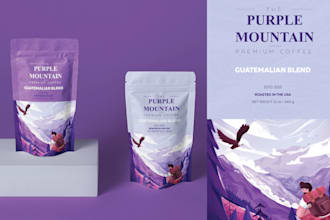 create product label design and packaging design