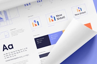 create brand style guide and logo design