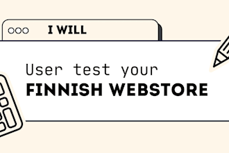 user test your finnish webstore or website