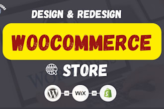 design ecommerce store and online webshop using woocommerce wordpress
