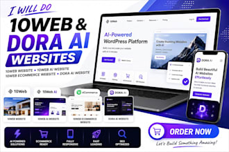 do 10web website, 10web ai website, 10web ecommerce website, dora ai website