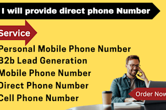 provide lead generation with direct number, mobile number, phone number