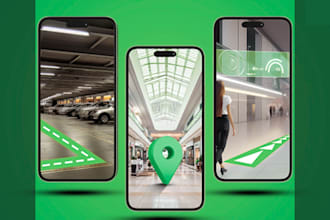 develop beacon indoor navigation app, ar way finder app, geolocation app