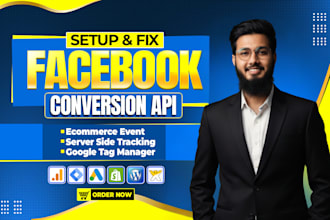 fix or set up meta pixel and facebook pixel conversion api via GTM