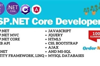 create database driven website with asp net core mvc, dot net