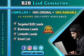 do targeted leads, linkedin ,business and email leads
