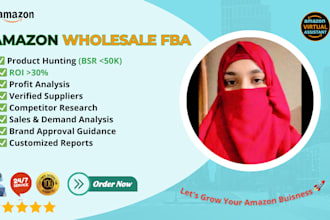 find winning  products for amazon wholesale fba with ROI