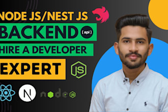 be your backend developer in node js nest js express js rest API