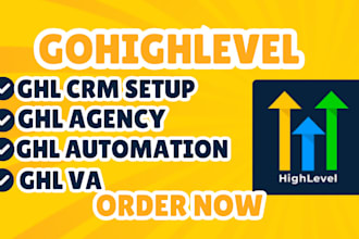 do gohighlevel CRM agency setup ghl saas ai agent workflow automation ghl VA
