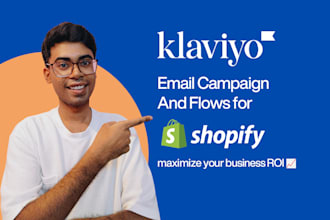 setup klaviyo email campaign and flows for ecom shopify store