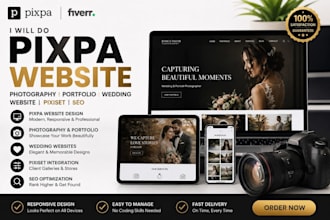 design pixpa website, photography website, showit, pixieset, webnode, zyro, seo
