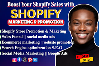 shopify marketing, shopify promotion ecommerce marketing