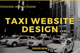 design taxi booking website, chauffeur, vtc, limousine, airport transfer website