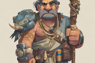 do game character art, 2d game character art