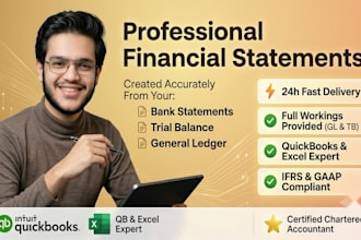 prepare complete financial statements for any business and organization