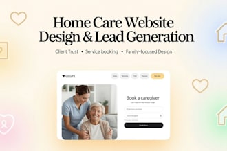 home care leads home care website healthcare website home care logo medicare