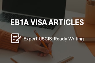 write and publish eb1 visa media articles professionally