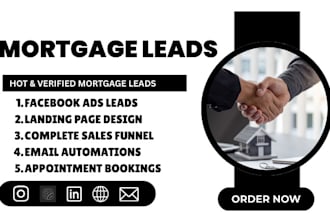 mortgage leads business loan leads mortgage logo mortgage SEO website