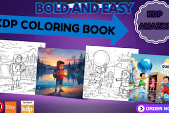 bold and easy coloring book coloring page for kdp bold and easy coloring book