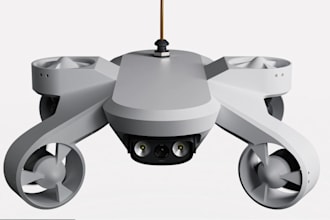 do 3d drone design, product design, industrial model, minimalist render, keyshot