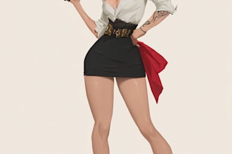 do a pin up girl and pin up girl