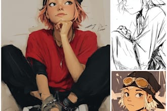 draw any character or real person in my anime style