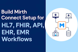 build mirth connect setup for hl7, fhir, API, ehr  emr integration