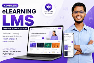 develop elearning, online learning management system lms