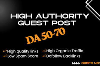 do high authority SEO guest post with dofollow backlinks on high da blogs