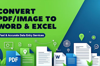 convert PDF, image, or scanned files to editable file
