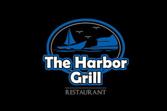 make super bar and grill logo for casual fun dock side bar