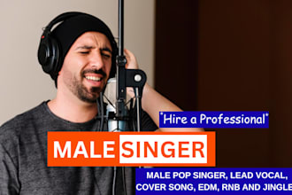 be pop singer male singer for rock pop edm singer  male pop rock singer remake