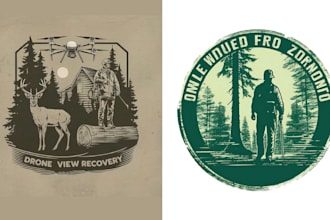 design vintage animal tree removal logo