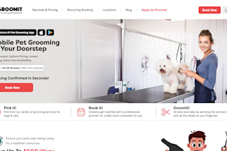 design luxury pet grooming website dog spa store dog grooming salon dog perfume