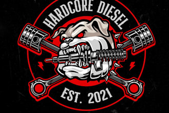 design unique classic badass logo for a diesel