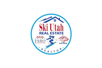 design awesome real estate or ski jet logo