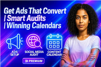 ad setup foundations social media strategy content calendar audit report posting