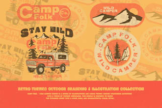 create vintage outdoors illustrations