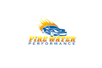 design glamorous fire water performance logo