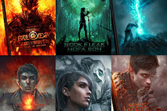 design fantasy, sci fi, horror, and dystopian book cover art
