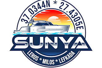 design a professional boat logo