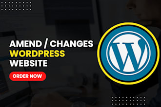 amend your website and make minor changes professionally