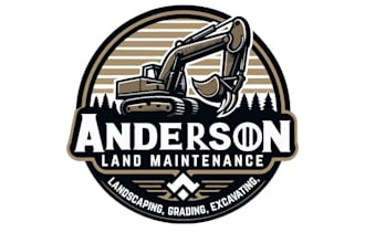 design professional excavating logo in illustrator design