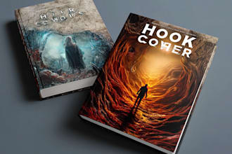 design horror book cover, sci fic cover and ebook cover