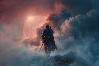 fantasy book cover design or fantasy book cover